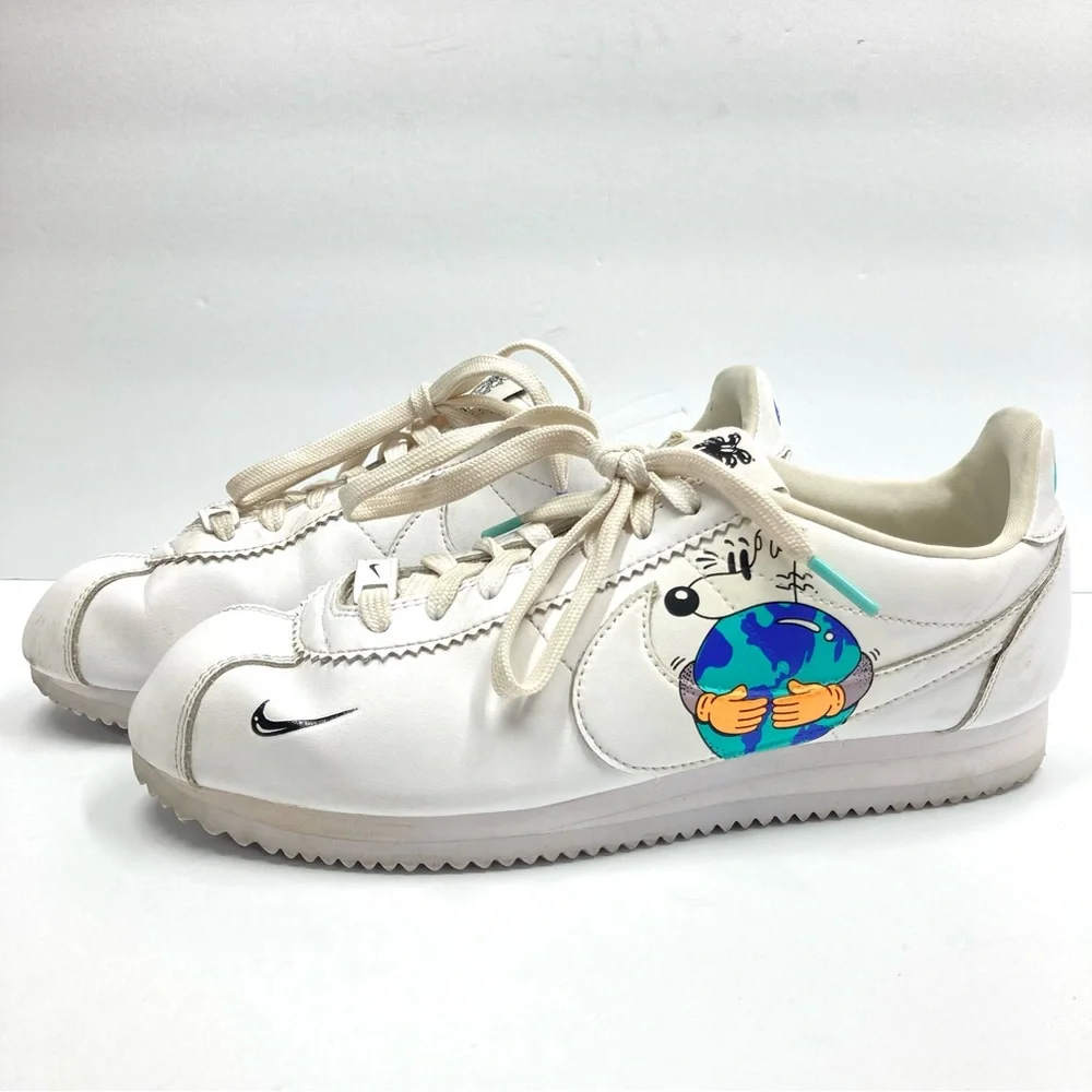 Nike Cortez Steve Harrington Earth Day Sneaker Shoes Size 8 White - Picture 6 of 16